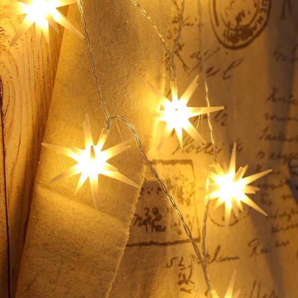 Star Fairy Lights 10/20LED Christmas Wedding Bedroom Holiday Wedding Decor UK
