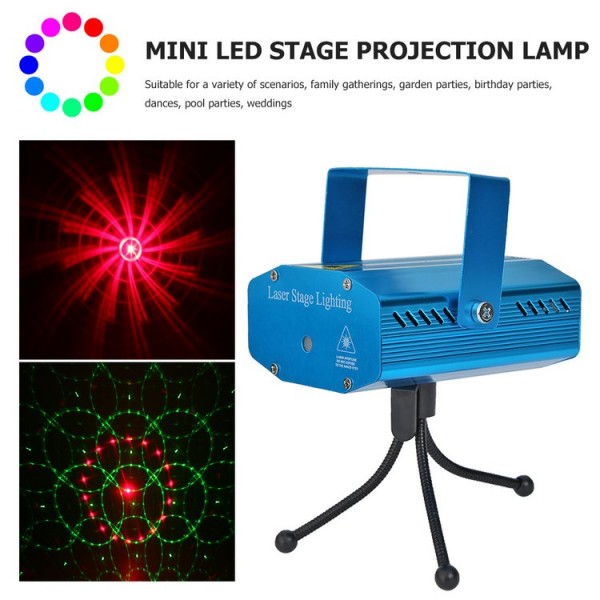 Starry Sky Laser LED Night Light Stage KTV Snowflake Party Lamp (EU Plug) UK