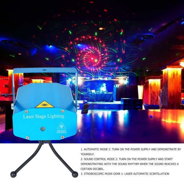 Starry Sky Laser LED Night Light Stage KTV Snowflake Party Lamp (EU Plug) UK
