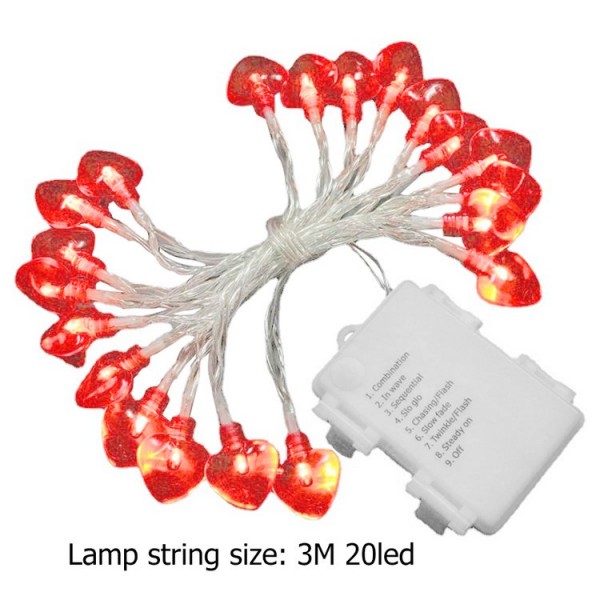 Love Shape String Hanging Lights UK