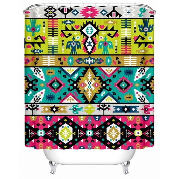Geometric - Print Shower Curtain UK