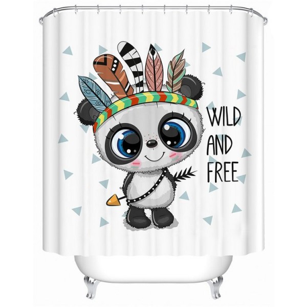 Panda - Print Shower Curtain UK