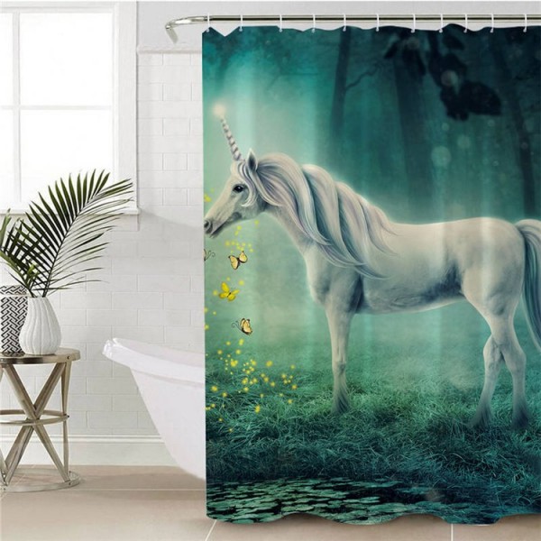 Unicorn - Print Shower Curtain UK