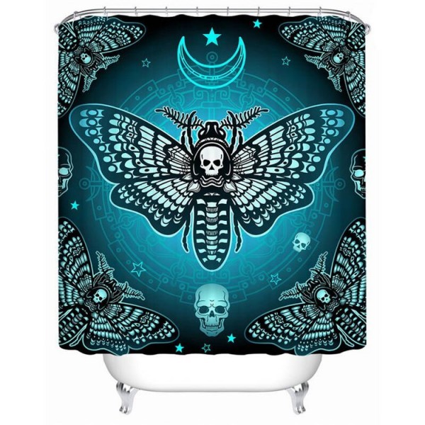 Gothic Skull - Print Shower Curtain UK