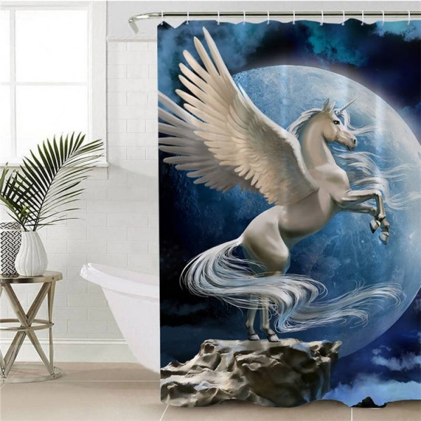 Unicorn - Print Shower Curtain UK