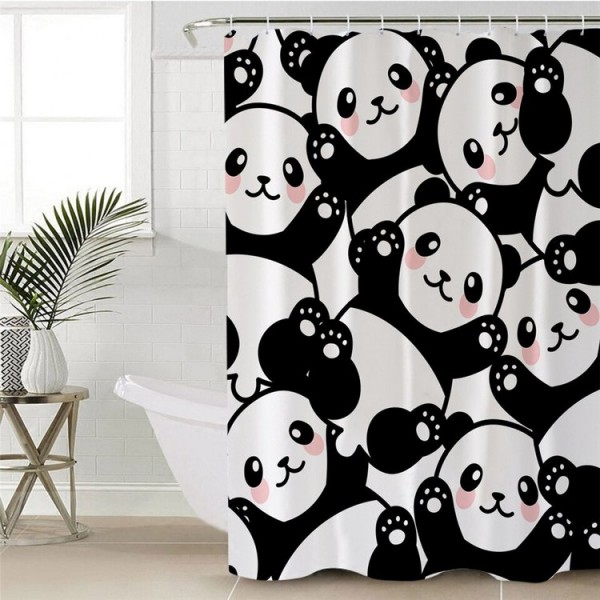 Panda - Print Shower Curtain UK