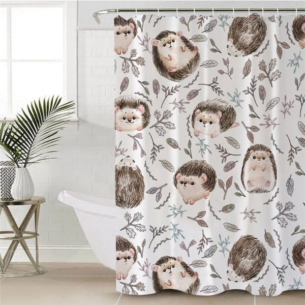 Hedgehog - Print Shower Curtain UK
