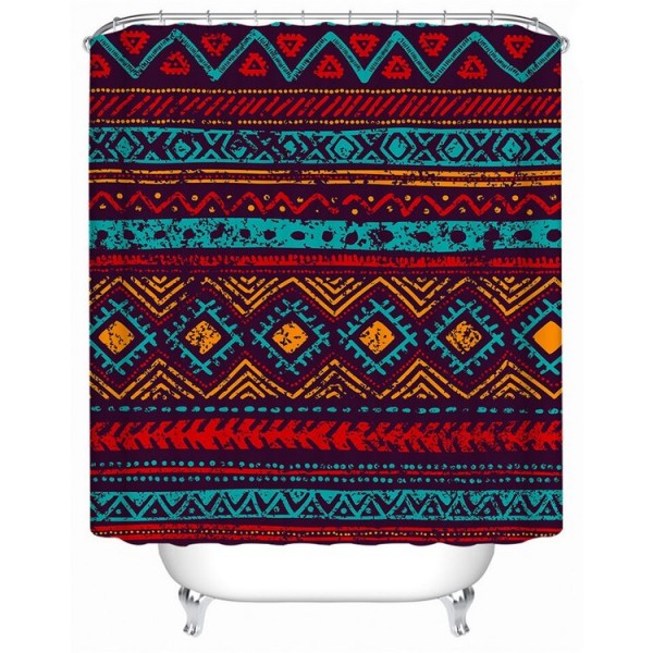 Geometric - Print Shower Curtain UK