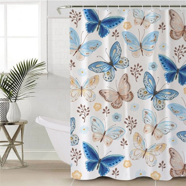 Flying Butterflies - Print Shower Curtain UK