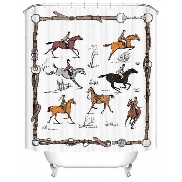 Equestrian - Print Shower Curtain UK