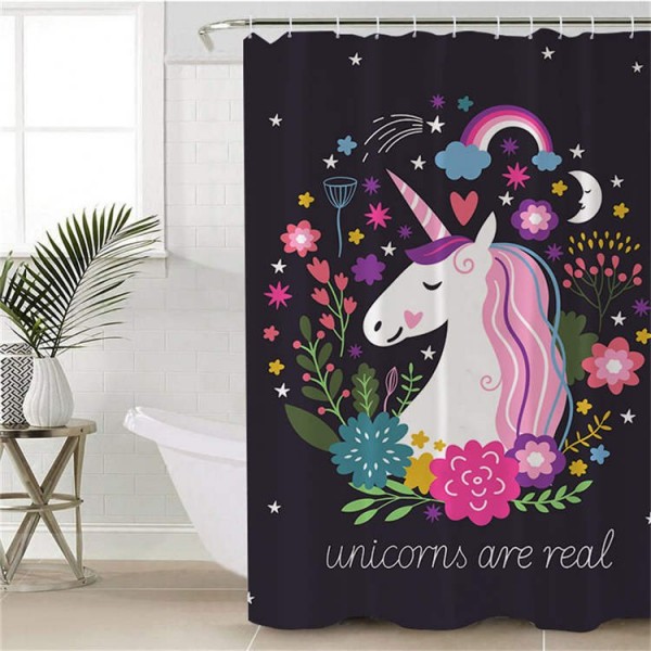 Unicorn - Print Shower Curtain UK