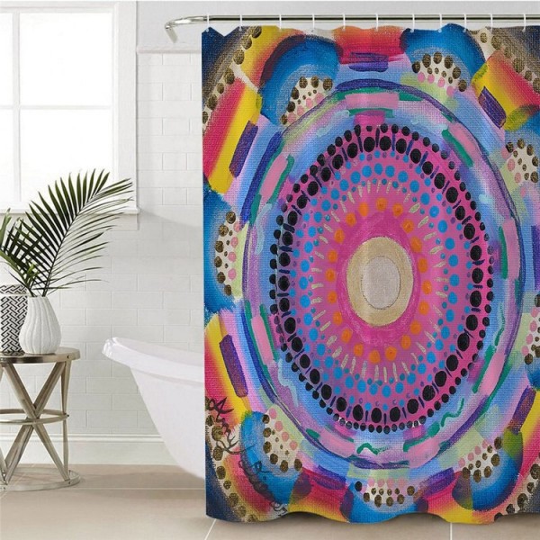 Colorful Roses - Print Shower Curtain UK