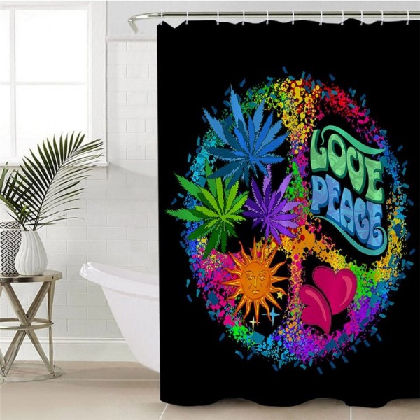 Hippie Car - Print Shower Curtain UK