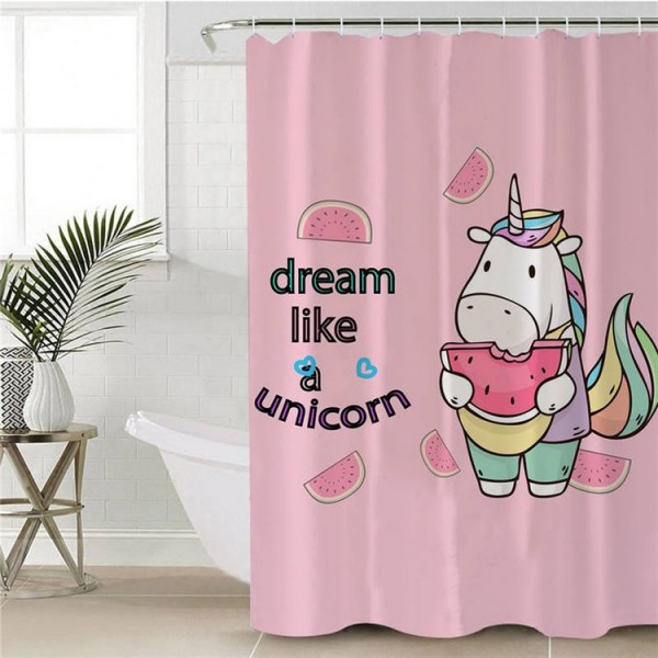 Unicorn - Print Shower Curtain UK