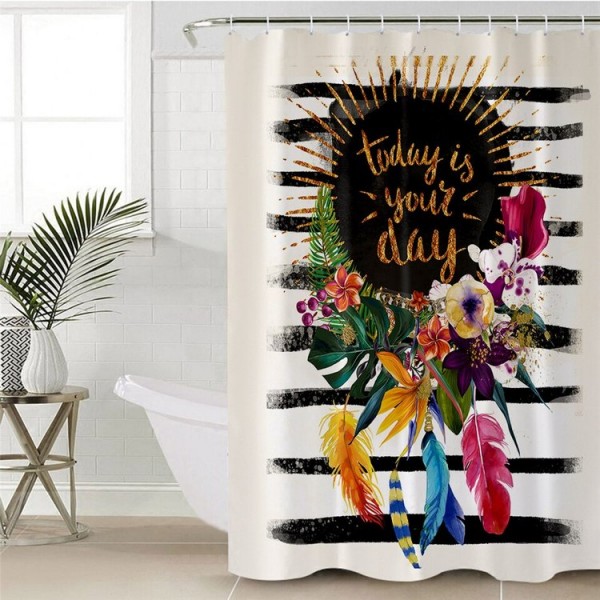 Floral Garland - Print Shower Curtain UK