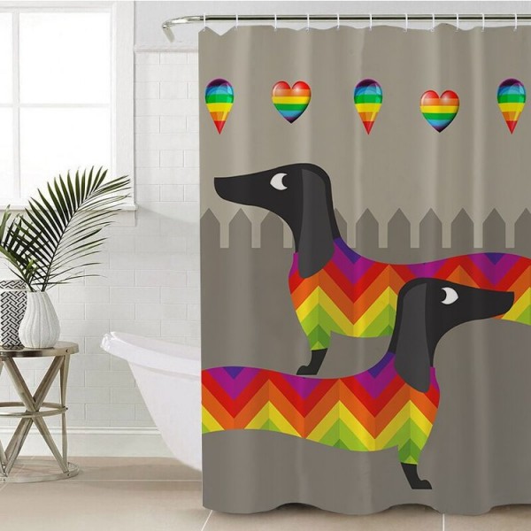 Dachshund - Print Shower Curtain UK