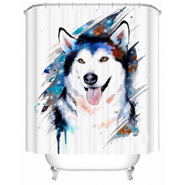 Husky - Print Shower Curtain UK