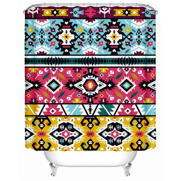 Geometric - Print Shower Curtain UK