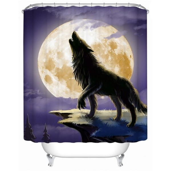 Wolf - Print Shower Curtain UK