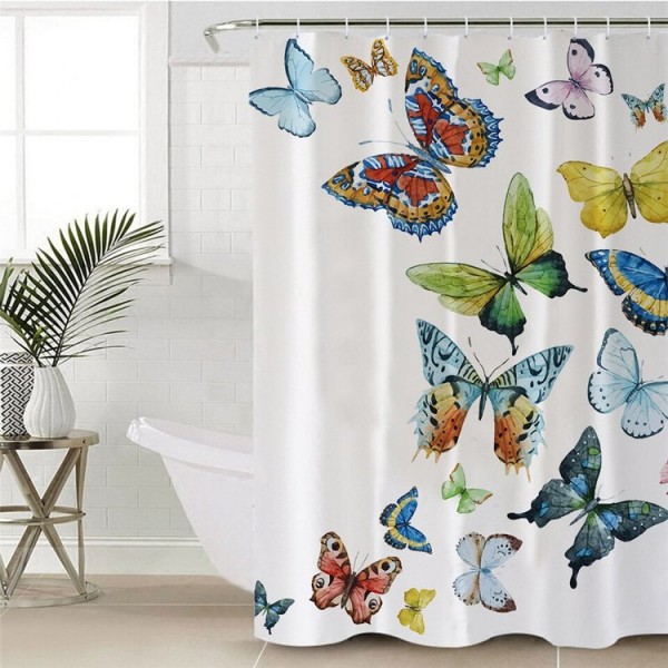 Flying Butterflies - Print Shower Curtain UK