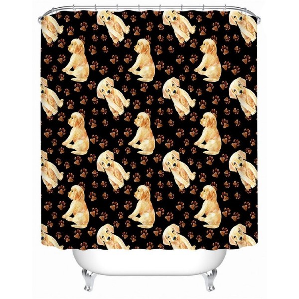 Husky Puppy - Print Shower Curtain UK