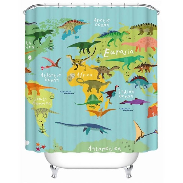 Dinosaur 1 - Print Shower Curtain UK