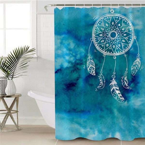 Boho Dreamcatcher - Print Shower Curtain UK