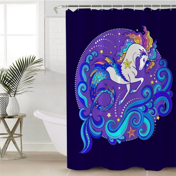 Unicorn - Print Shower Curtain UK
