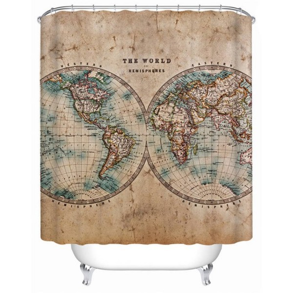 Compass - Print Shower Curtain UK