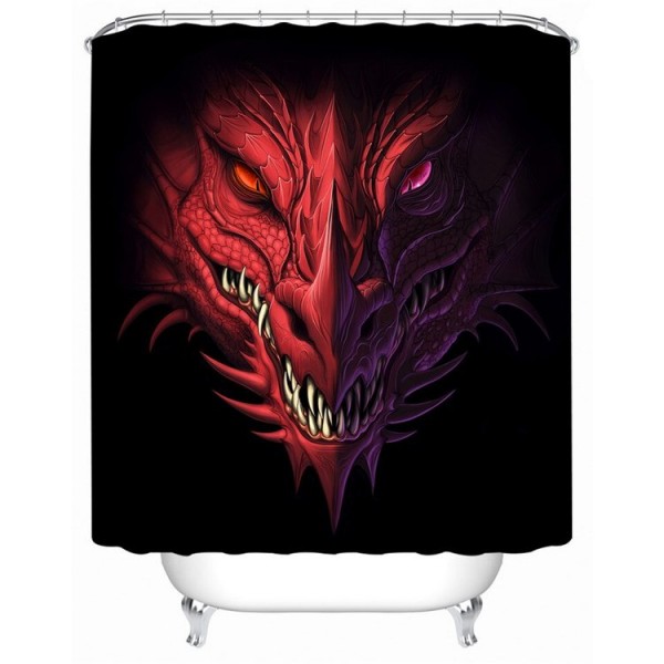 Red Dragon - Print Shower Curtain UK