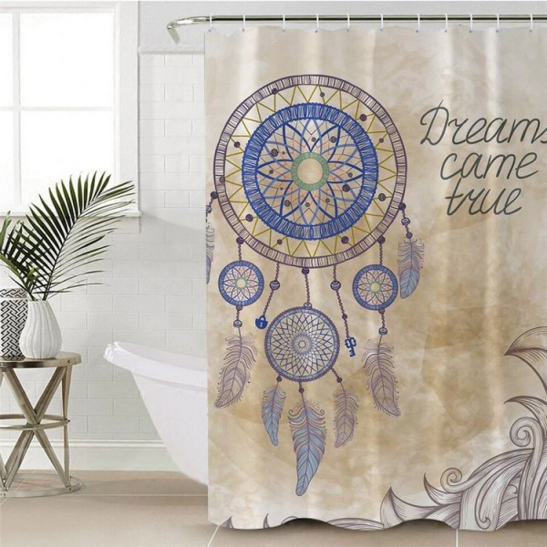 Boho Dreamcatcher - Print Shower Curtain UK