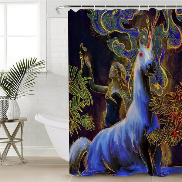 Mimosa Drops - Print Shower Curtain UK