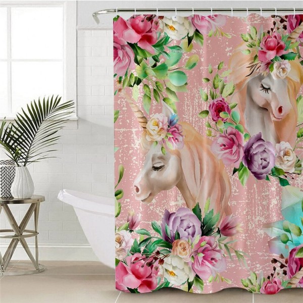 Unicorn - Print Shower Curtain UK
