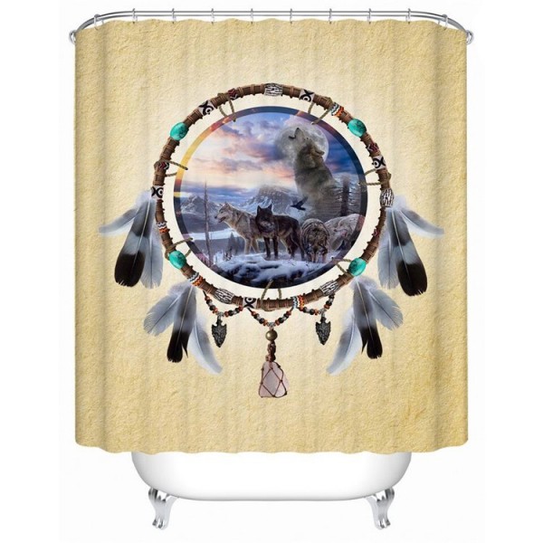 Wolf - Print Shower Curtain UK