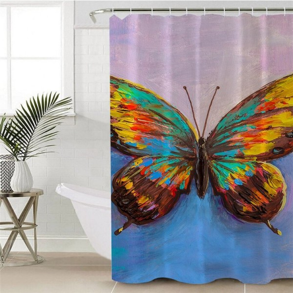 Flying Butterflies - Print Shower Curtain UK
