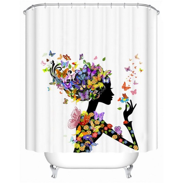 Beautiful Girl - Print Shower Curtain UK