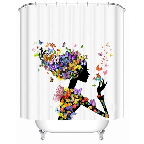 Beautiful Girl - Print Shower Curtain UK