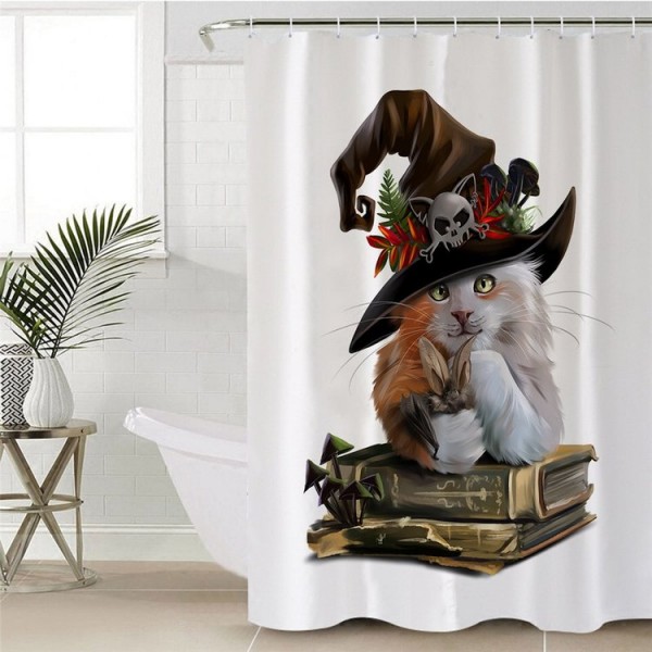 Cat - Print Shower Curtain UK