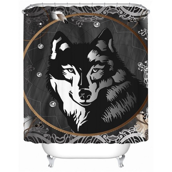 Wolf - Print Shower Curtain UK