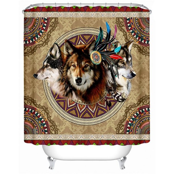 Wolves - Print Shower Curtain UK
