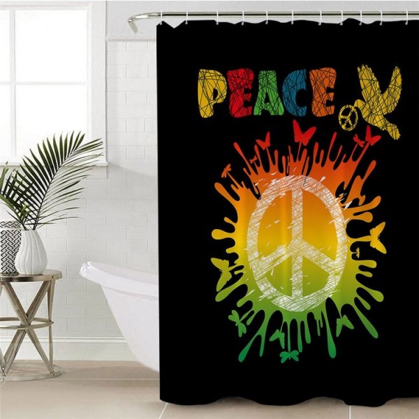 Hippie Car - Print Shower Curtain UK