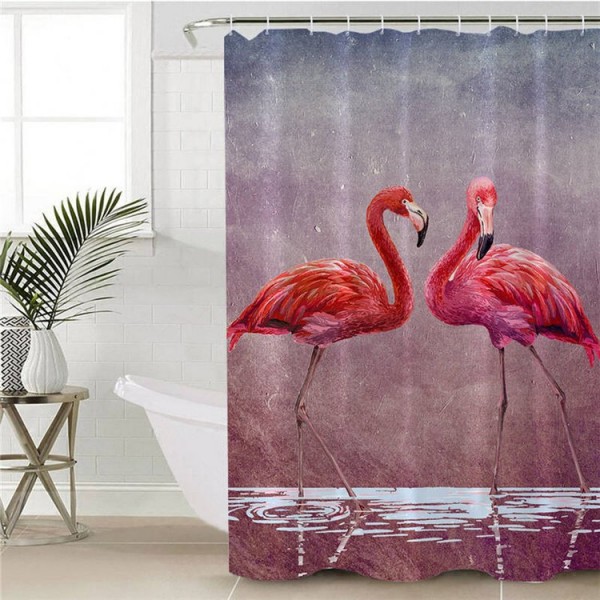 Flamingo - Print Shower Curtain UK