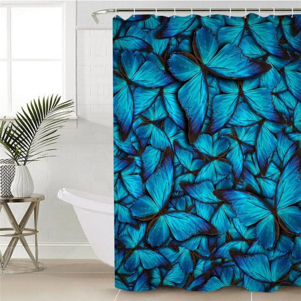 Flying Butterflies - Print Shower Curtain UK