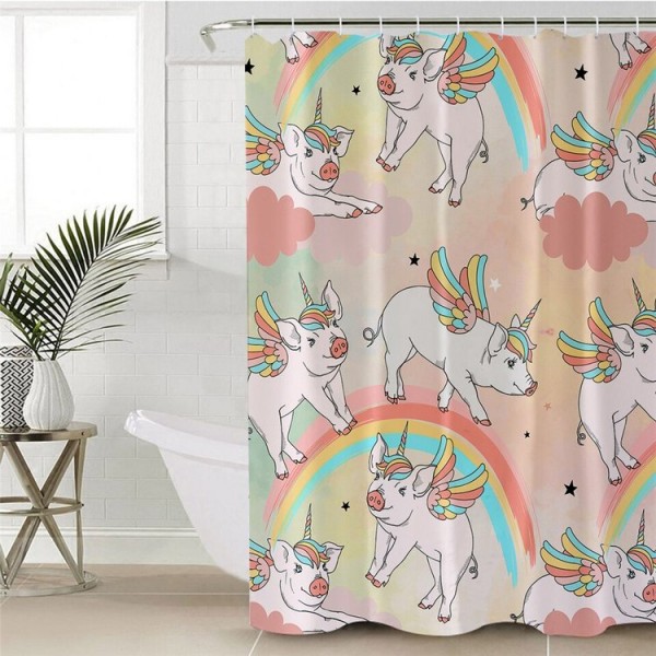Pink - Print Shower Curtain UK