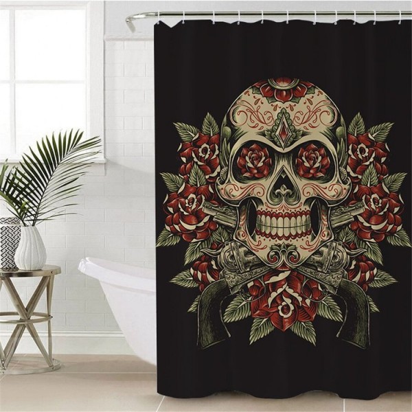 Sugar Skull - Print Shower Curtain UK