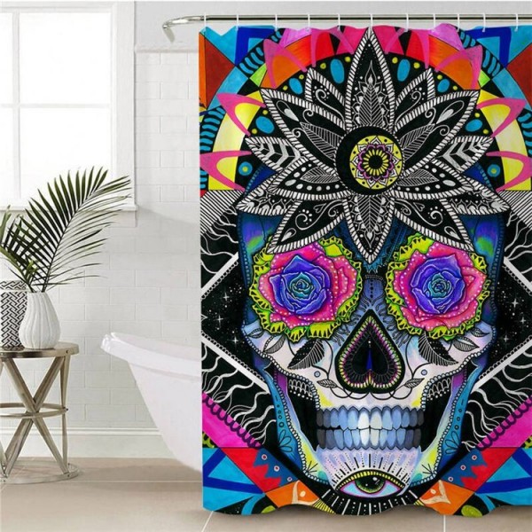 Sugar Skull - Print Shower Curtain UK