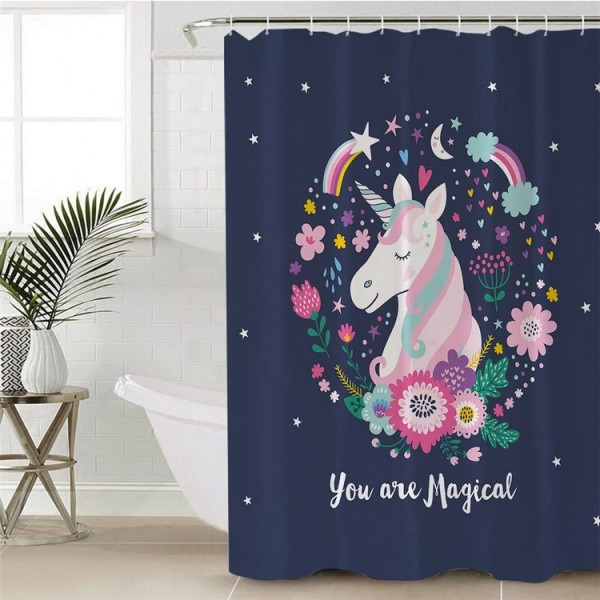 Unicorn - Print Shower Curtain UK