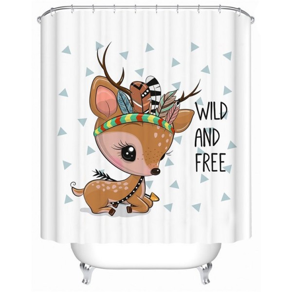Deer - Print Shower Curtain UK
