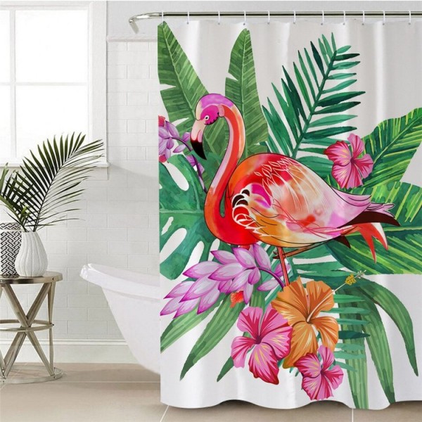 Flamingo - Print Shower Curtain UK