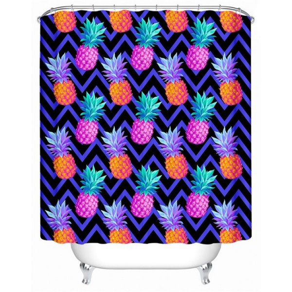 Pineapple - Print Shower Curtain UK